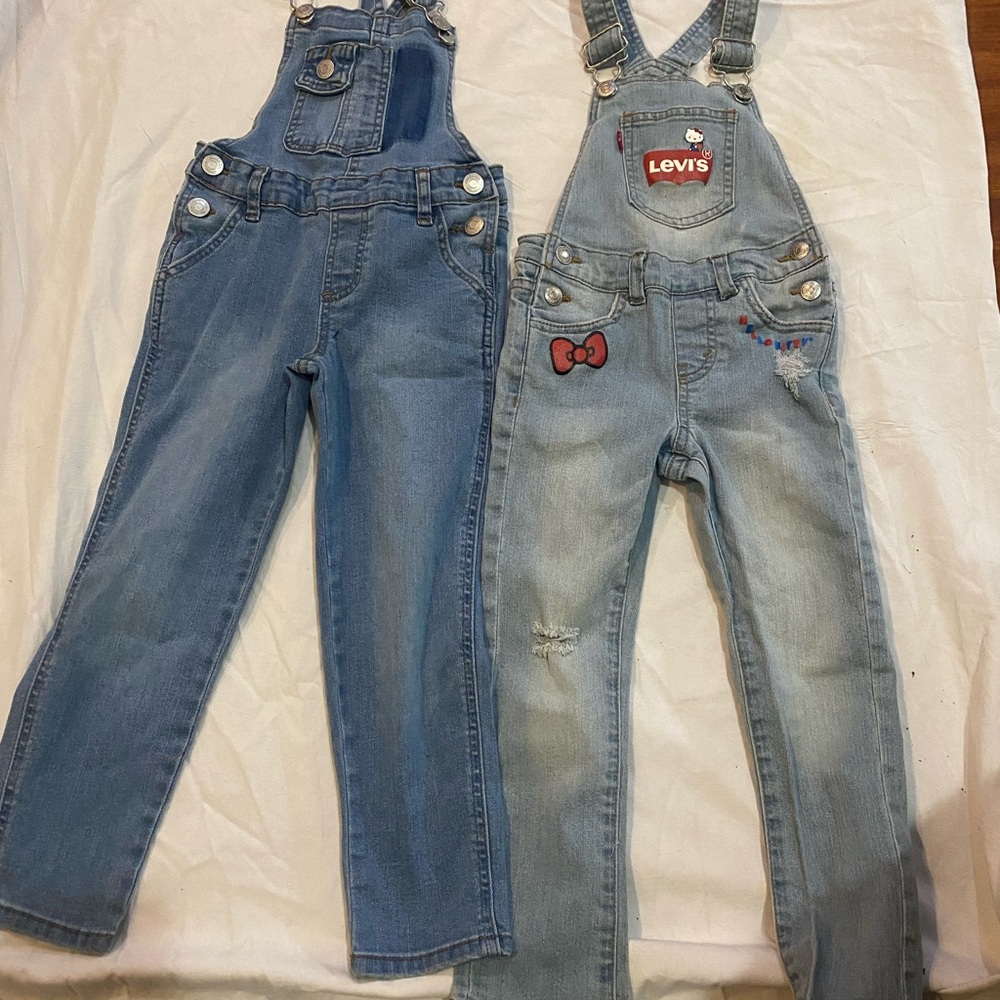 Levi's Kids Blue Denim Overalls And Denim Co.